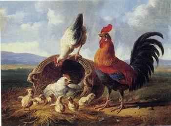 unknow artist Cocks 158 oil painting picture